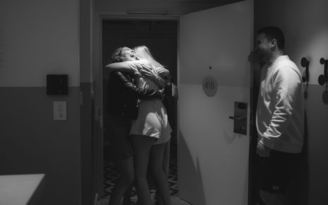 after proposal celebration in the hotel