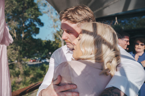 candid wedding moments at Elysium Restaurant & Bar, Victoria Point QLD