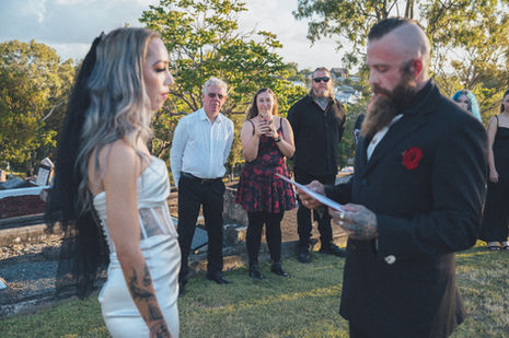 Moody wedding at Balmoral Cemetery