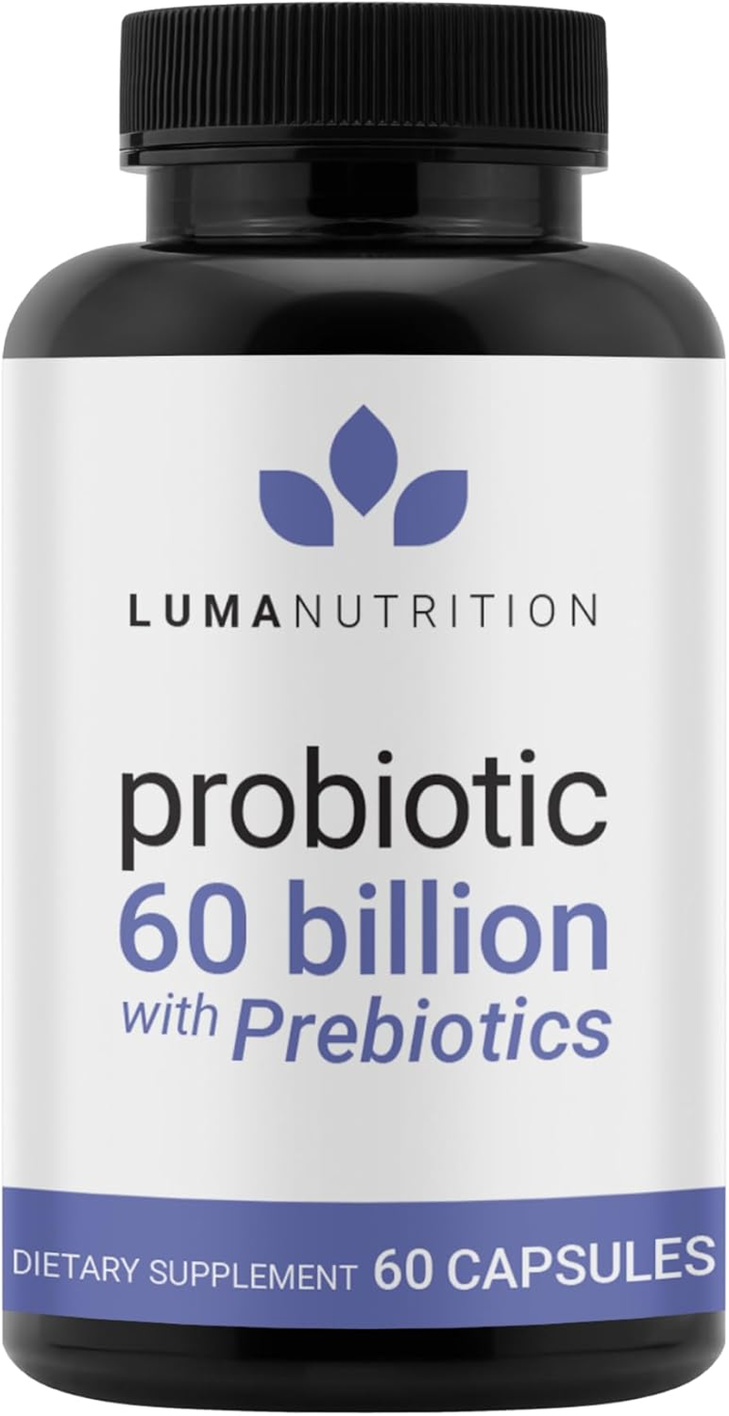 Luma Nutrition Probiotics 60 Billion CFU with Prebiotics - Probiotics for Women 
