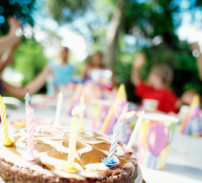 Birthday celebration outdoors