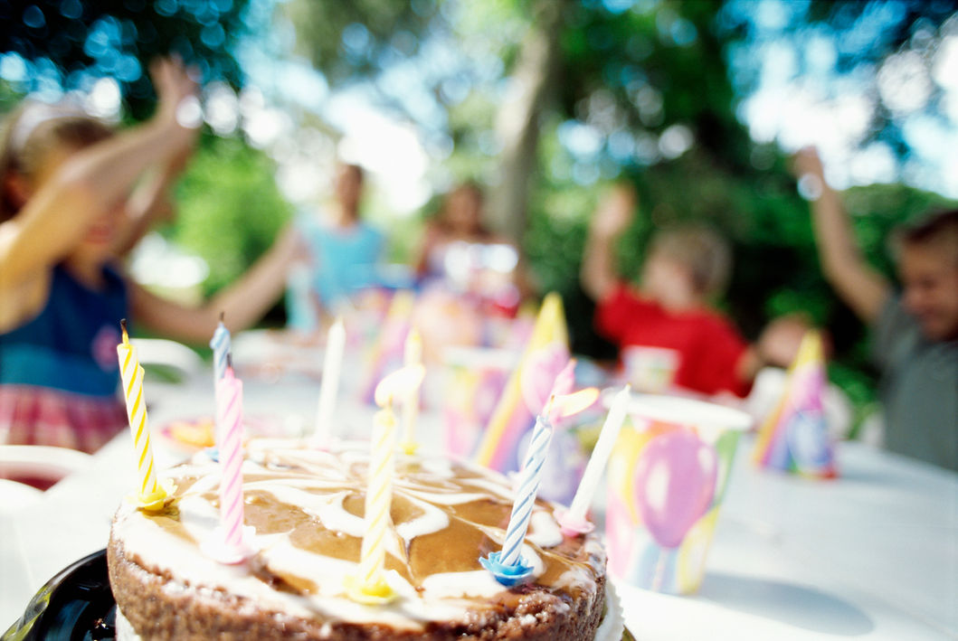 Birthday celebration outdoors