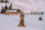 Thumbnail: Gold full circle velvet skirt