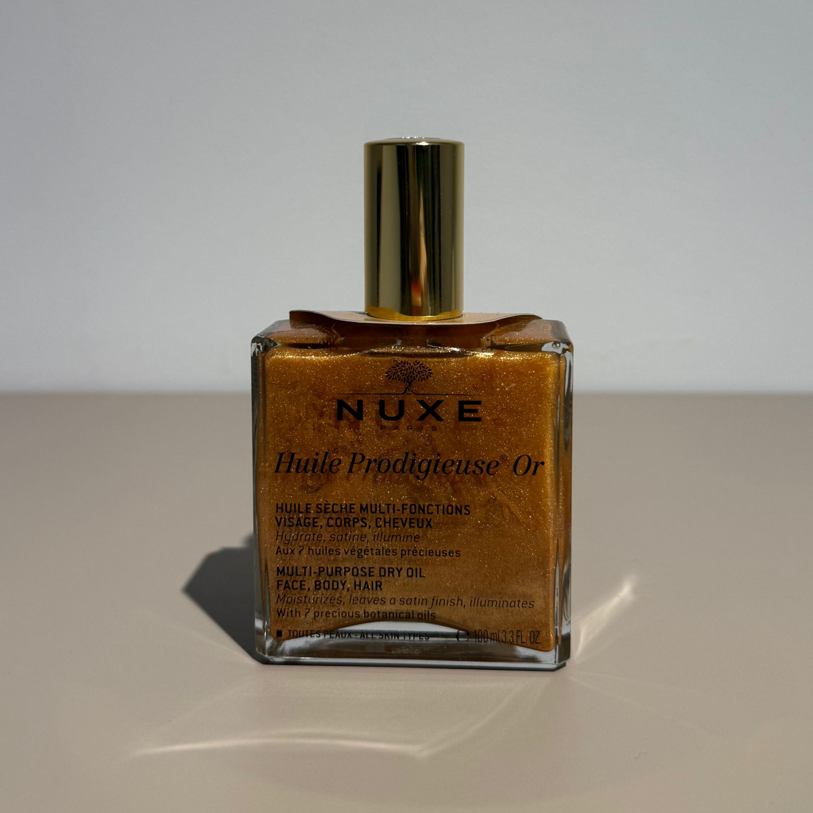 NUXE Huile Prodigieuse Or 100 ml - Aceite seco para rostro, cuerpo y cabello