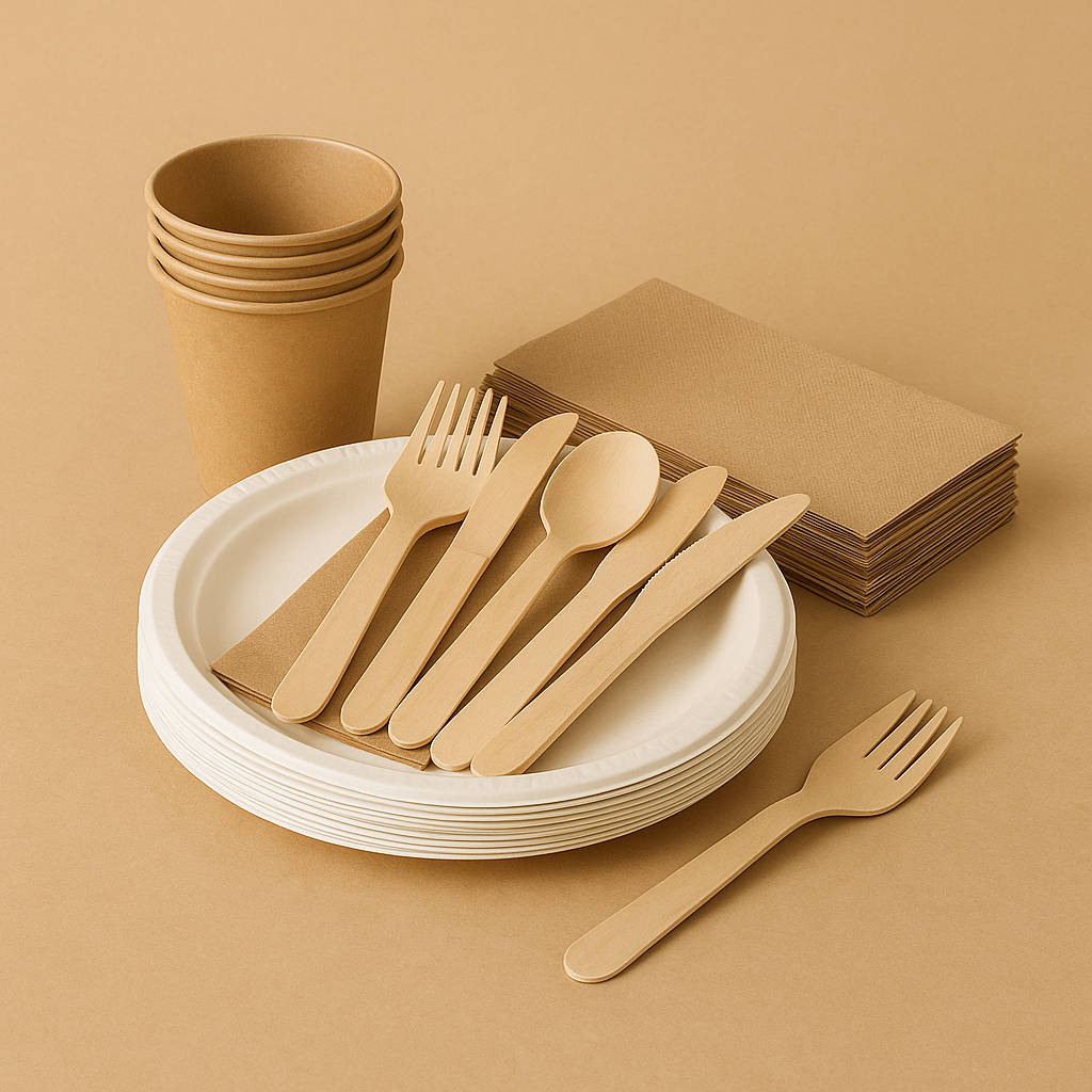 Einweg Tisch-Set (mind. 10 Portionen)