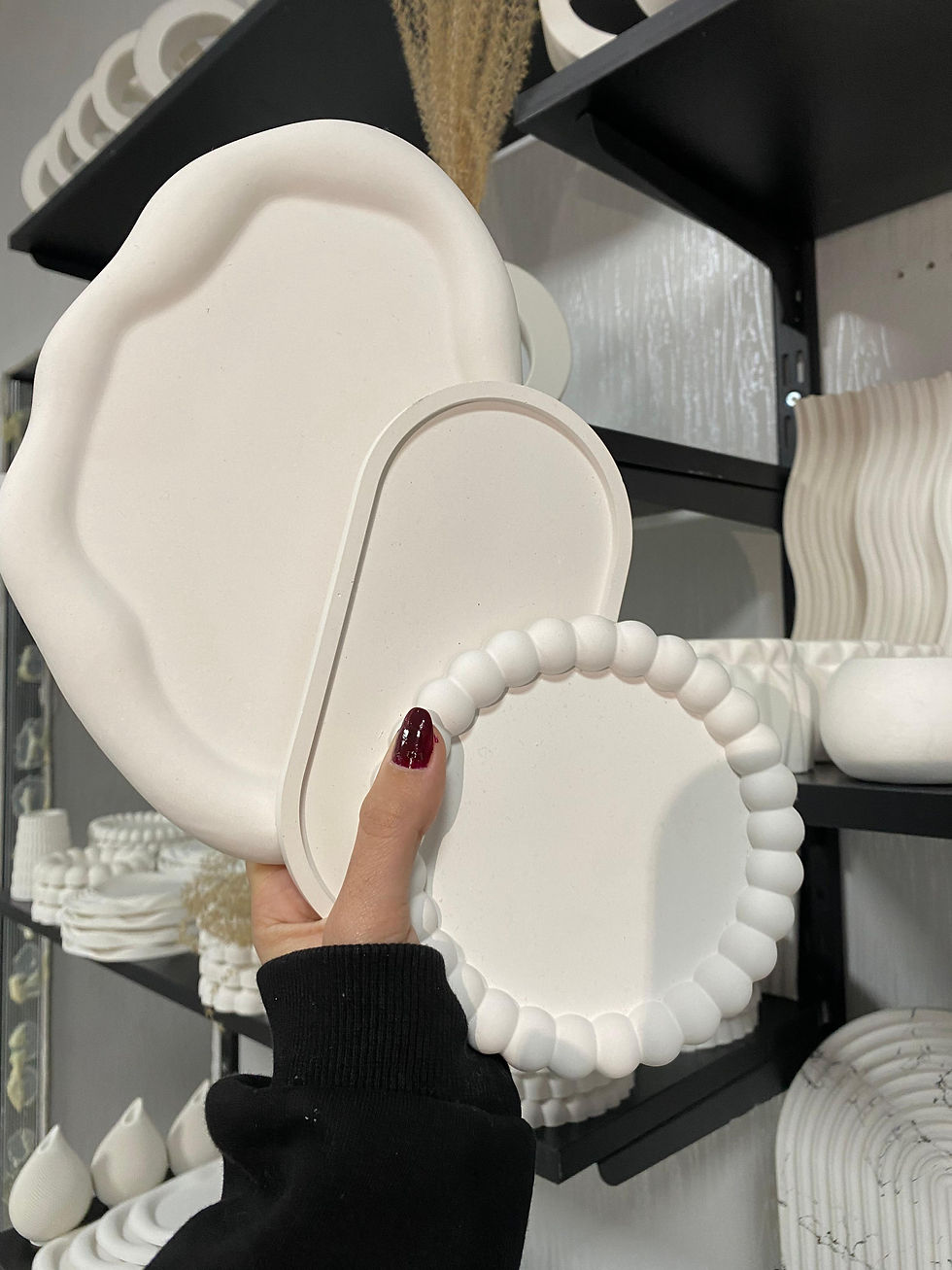 Üçlü set takı tabakları