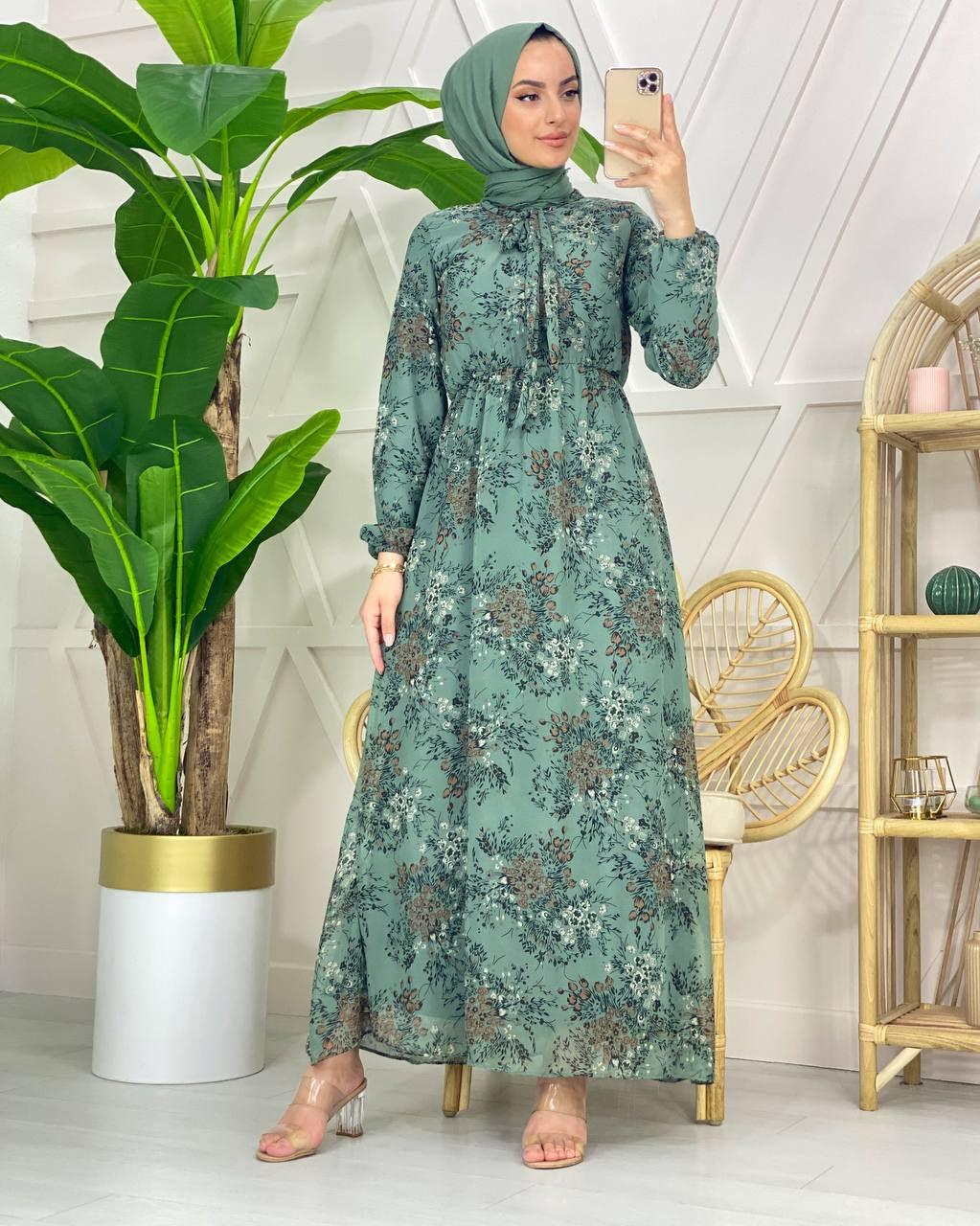 Elissa Şifon Elbise