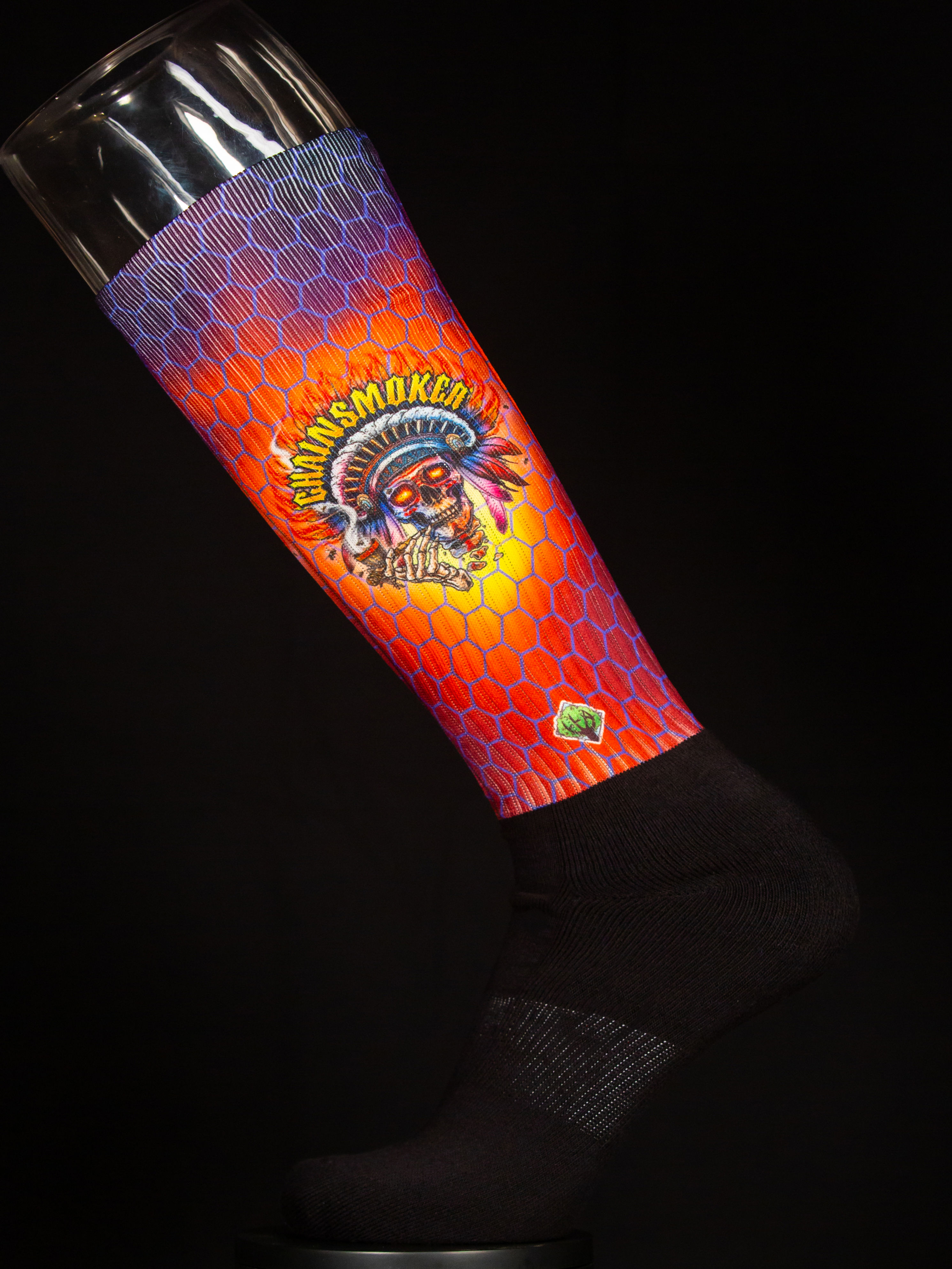 Chainsmoker by Michael Barnard Knee high athletic socks