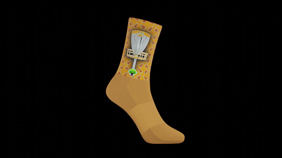 Thumbnail: Pizza & Disc Golf Athletic Socks