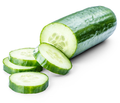 Fully grown cucumber sliced up