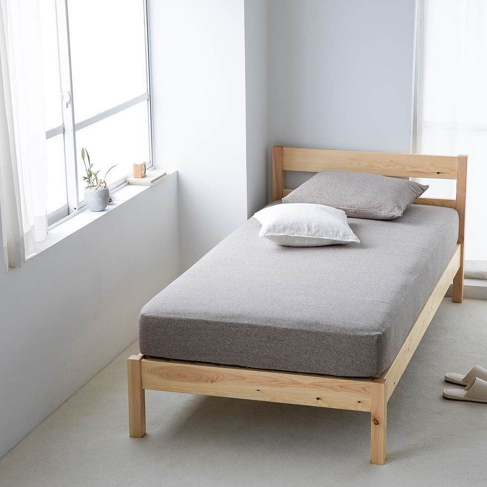 Thumbnail: Wooden Pine Bed - Queen