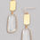 Thumbnail: Clear Stone Drop Earrings