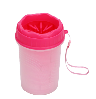 Thumbnail: Pet Foot Wash Cup for Dogs - Cleaning Tool and Brush