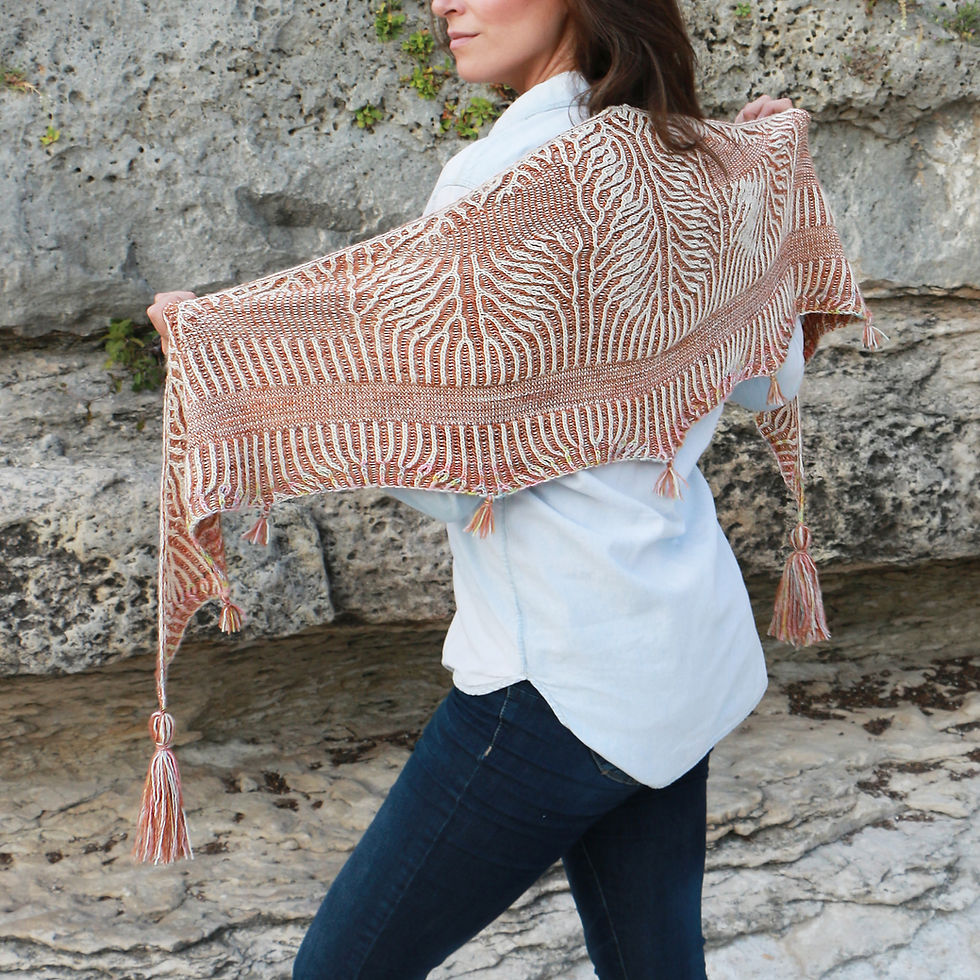 Thumbnail: River and Stones Shawl