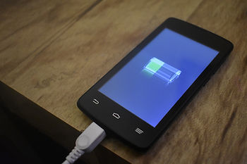 Phone charging. 