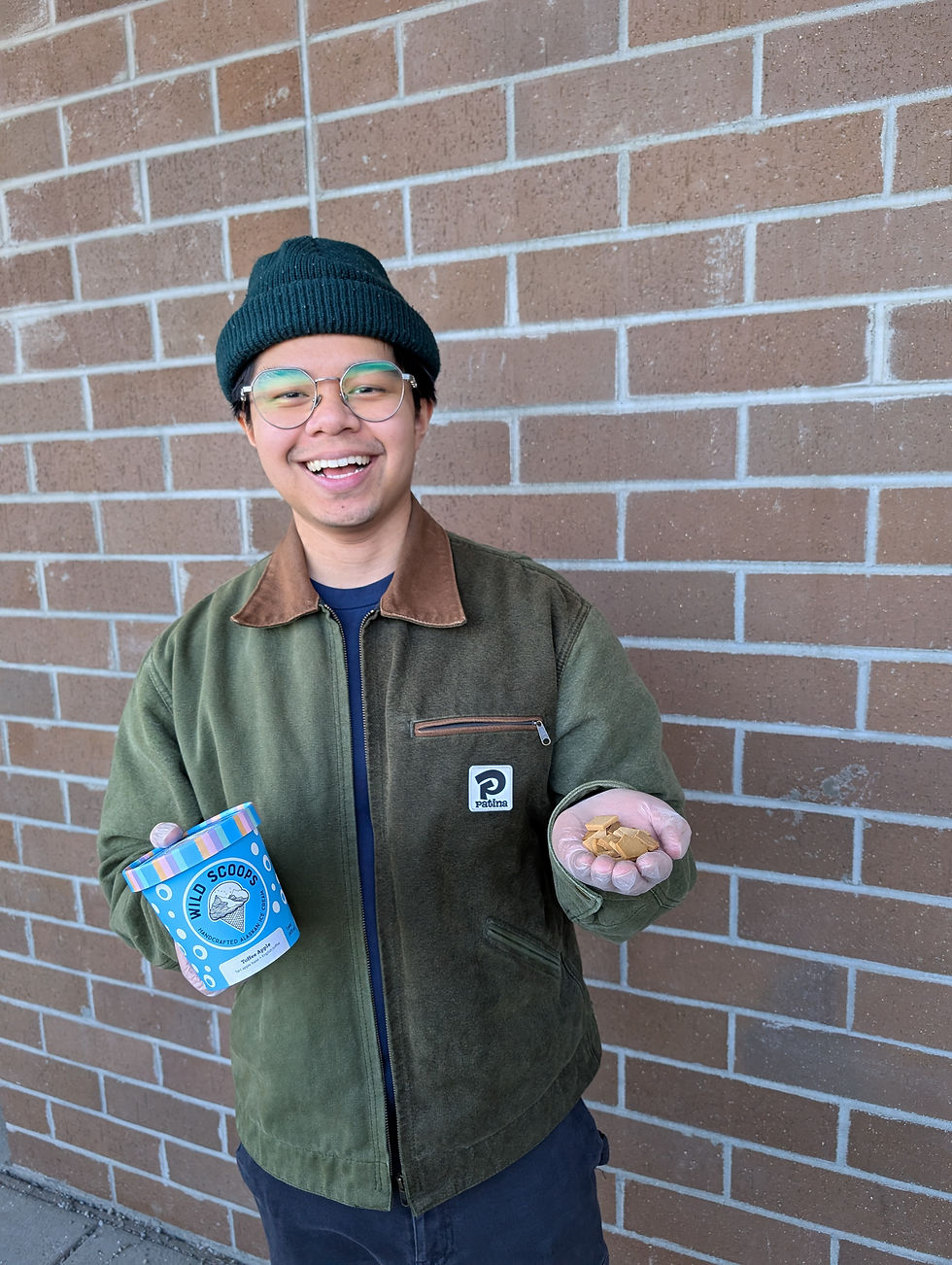 Jeremy with incredible Toffee Apple flavor!