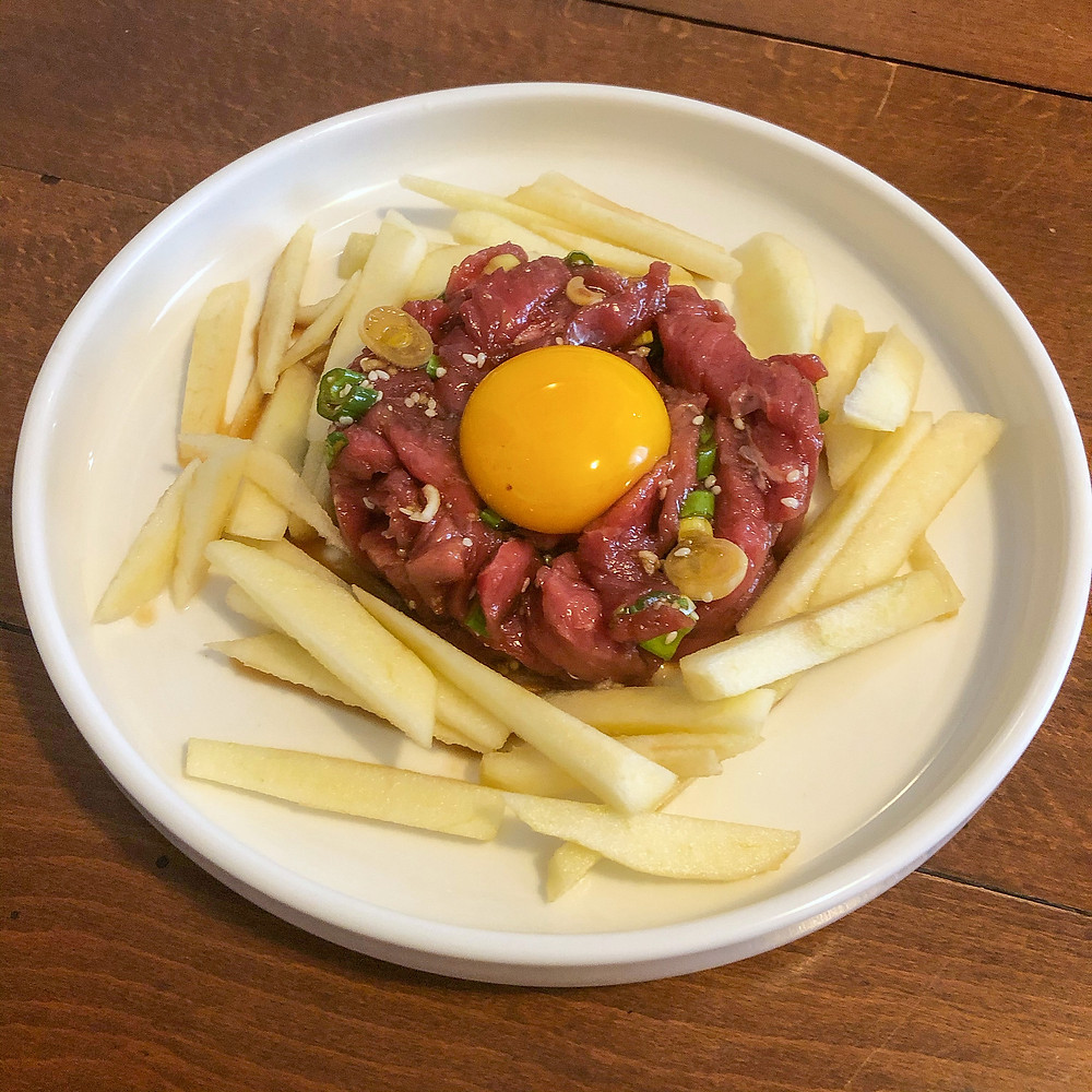 Yukhoe ricetta recipe Cookingwiththehamster