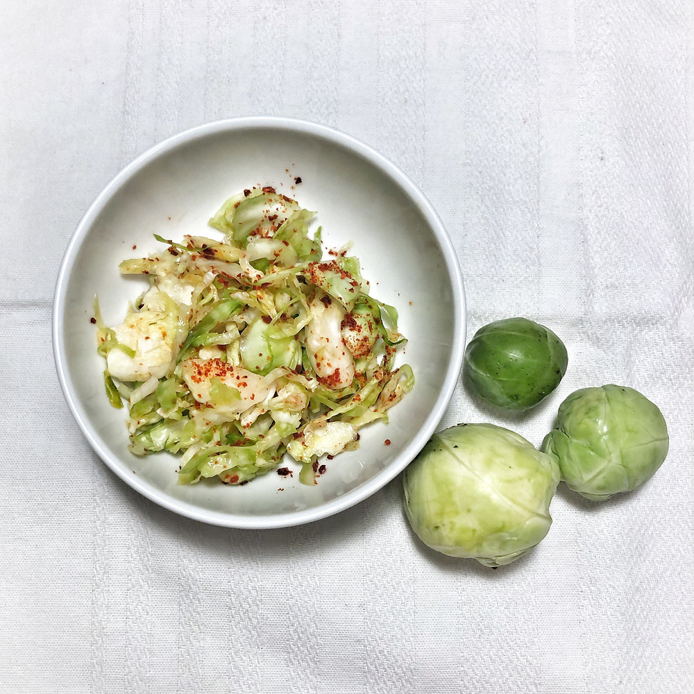Brussels sprouts kimchi cookingwiththehamster