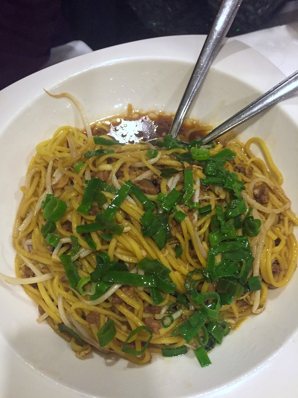 Garlic hand-made noodles jubin milano Cookingwiththehamster