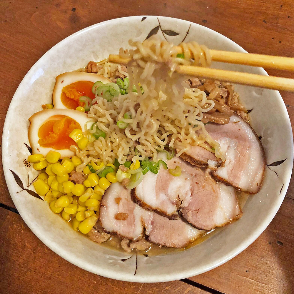 Spicy double miso ramen ricetta Cookingwiththehamster