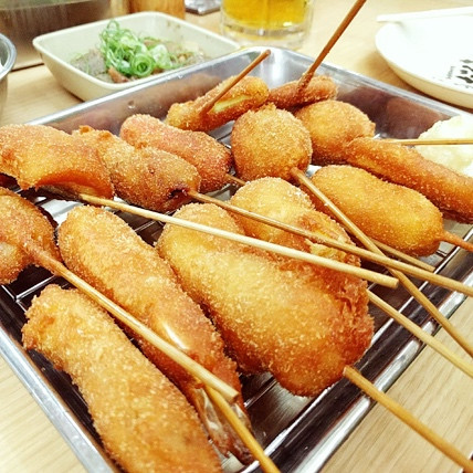 Kushikatsu Daruma Dotonbori osaka Cookingwiththehamster
