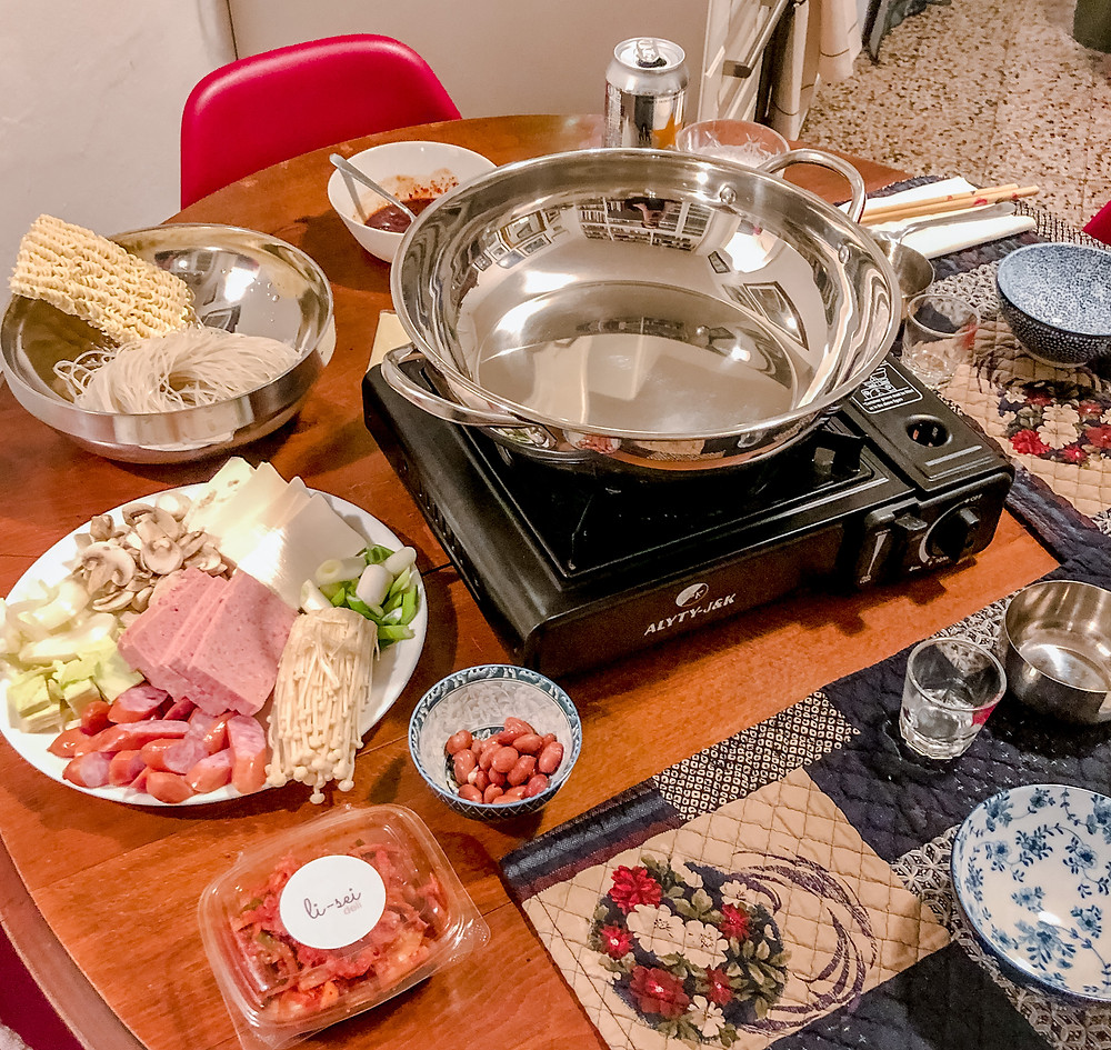 Budae jjigae Cookingwiththehamster