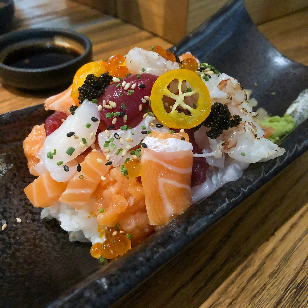 Cirashi sushi neta Cookingwiththehamster