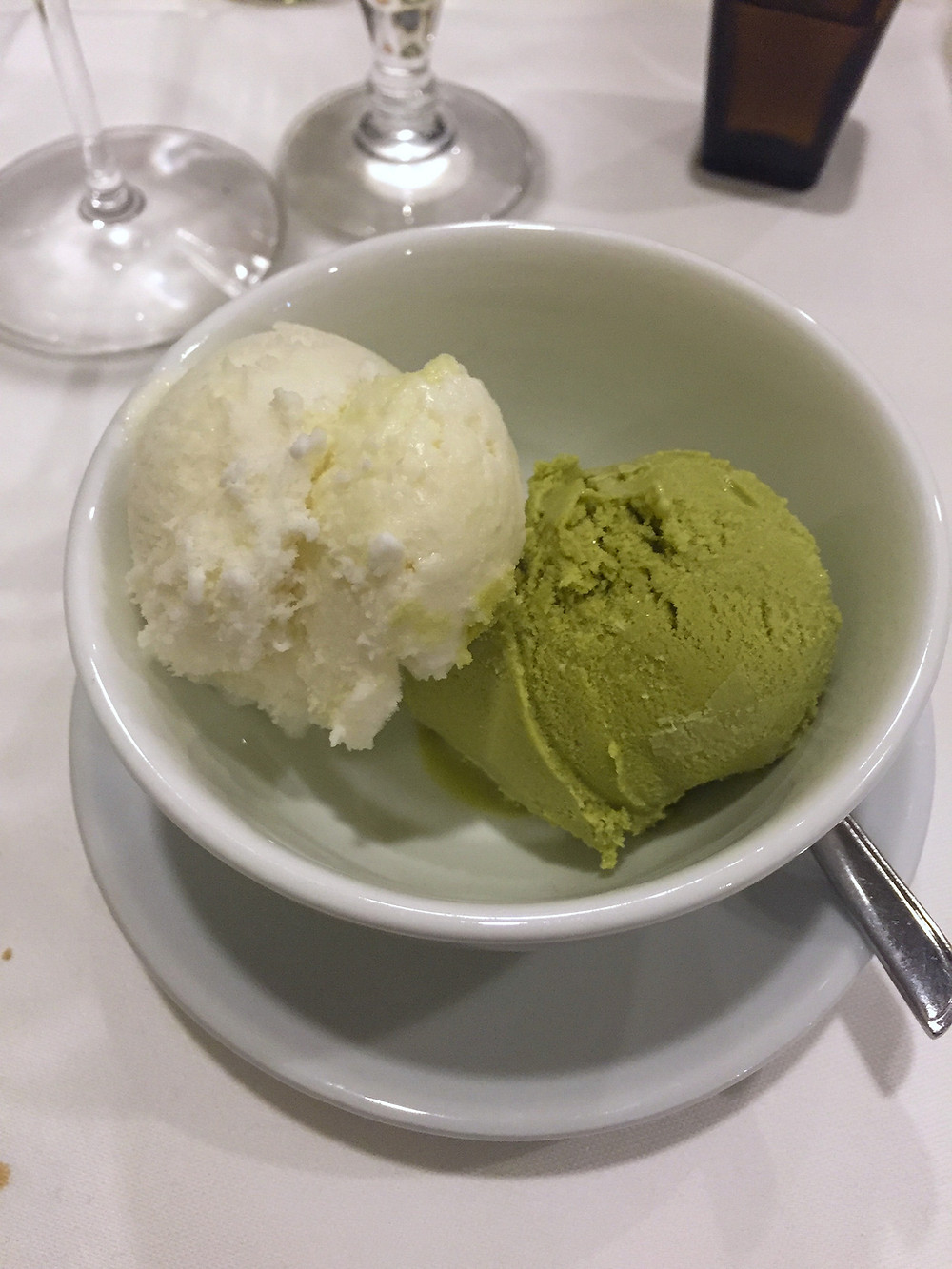 Rice and green tea ice cream jubin milano Cookingwiththehamster