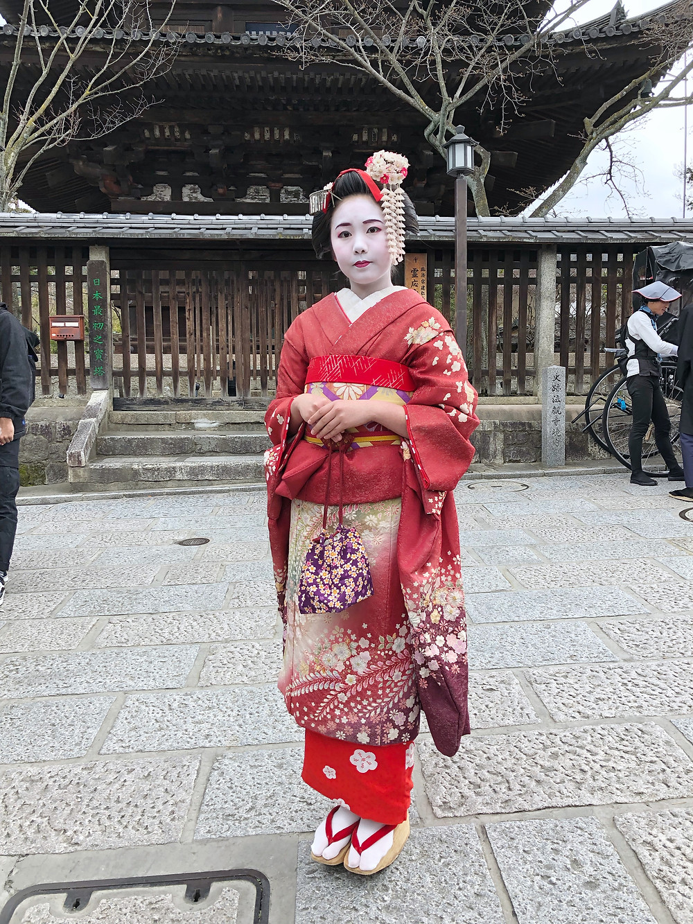 yasaka pagoda maiko kyoto cookingwiththehamster