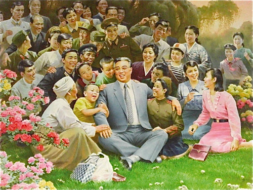 Kim Il-sung propaganda painting cookingwiththehamster