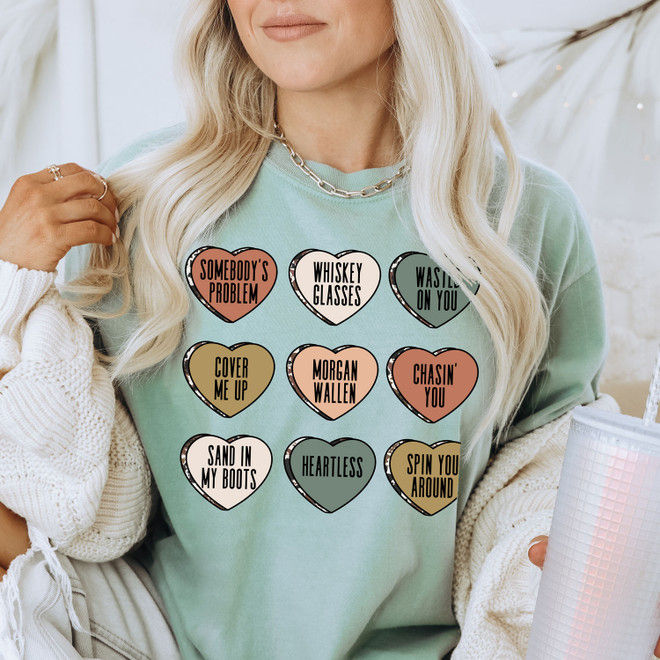 Morgan Wallen Candy Hearts