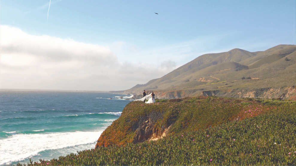 Wedding over the Ocean Cliffs