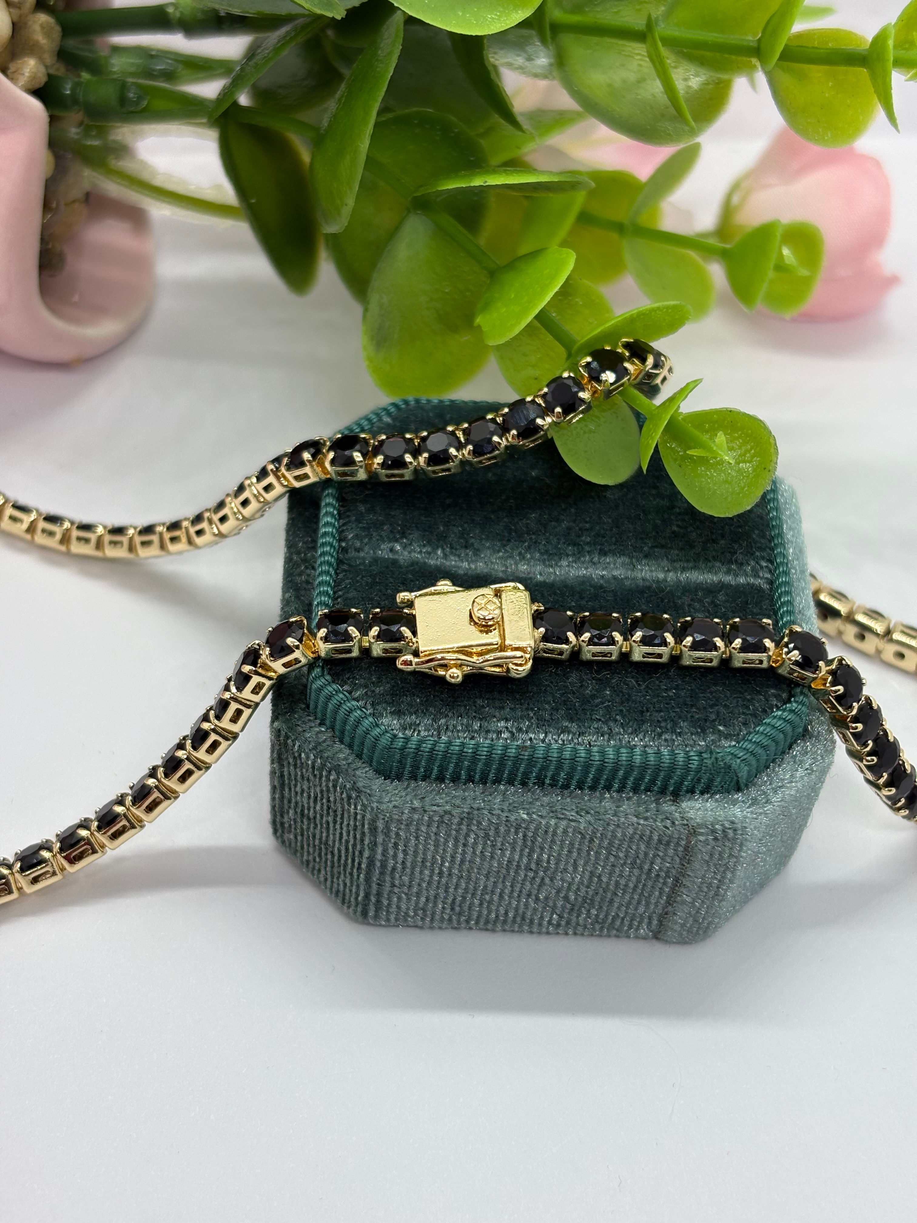 Lănțișor Monaco X Tennis Black