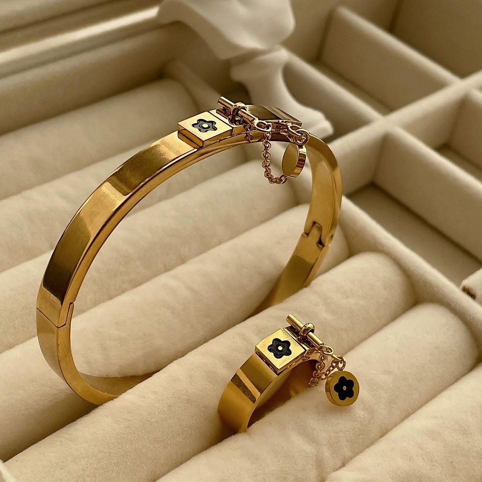 Set Brățară + Inel Charms 🩵 Rezistent la apă 💧