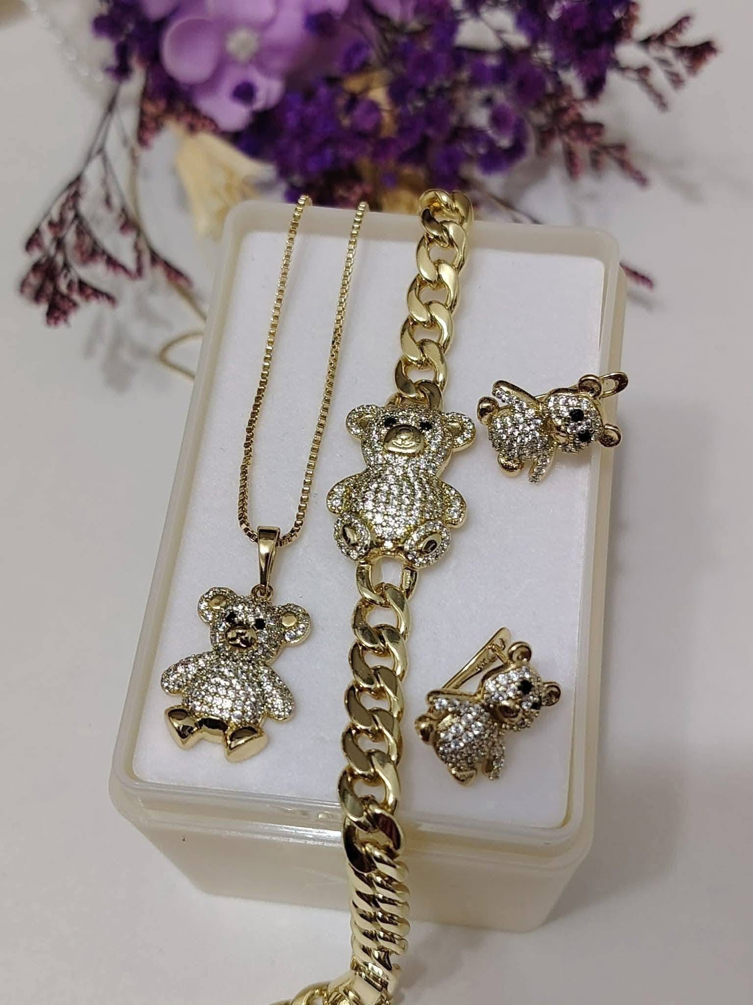 Set Teddy White / 3 piese