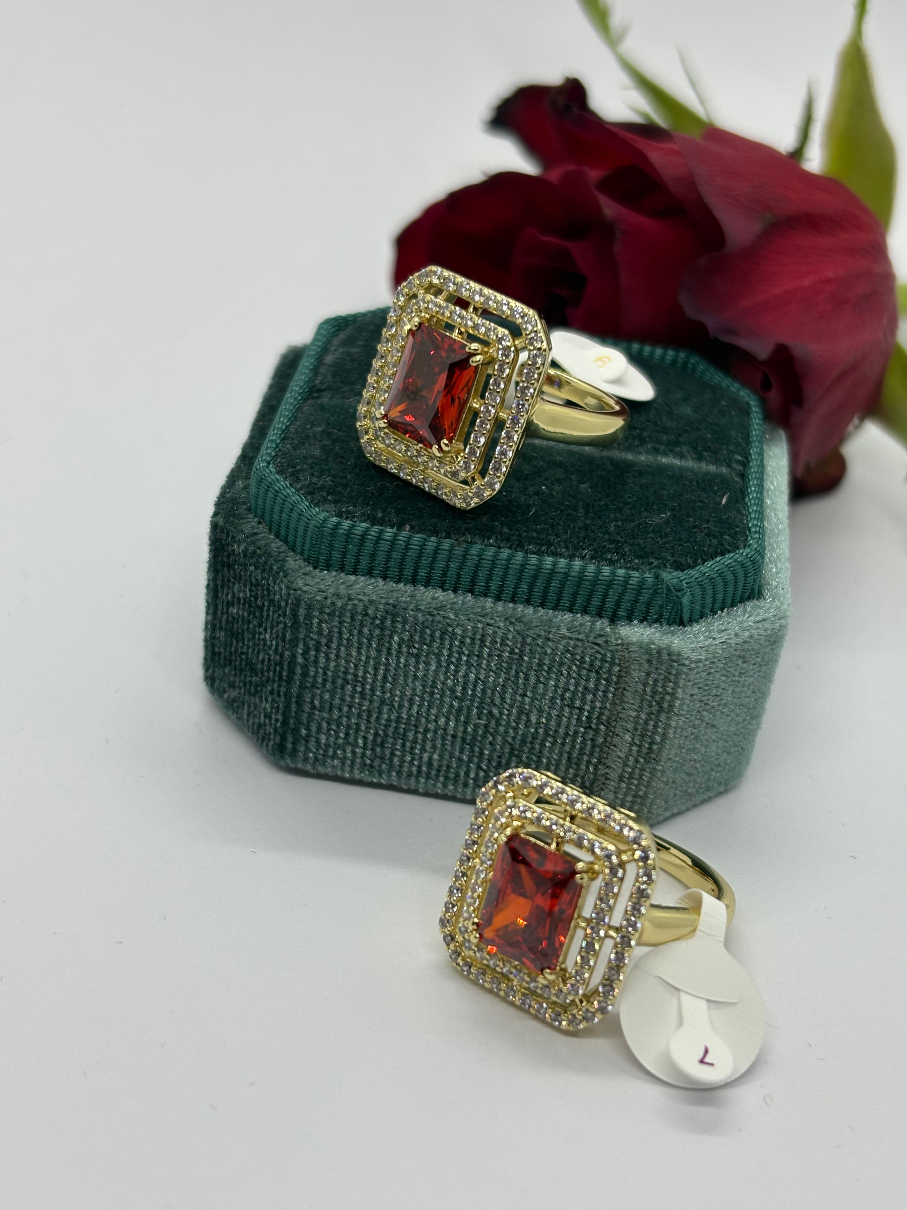 Inel Red Passion Gold