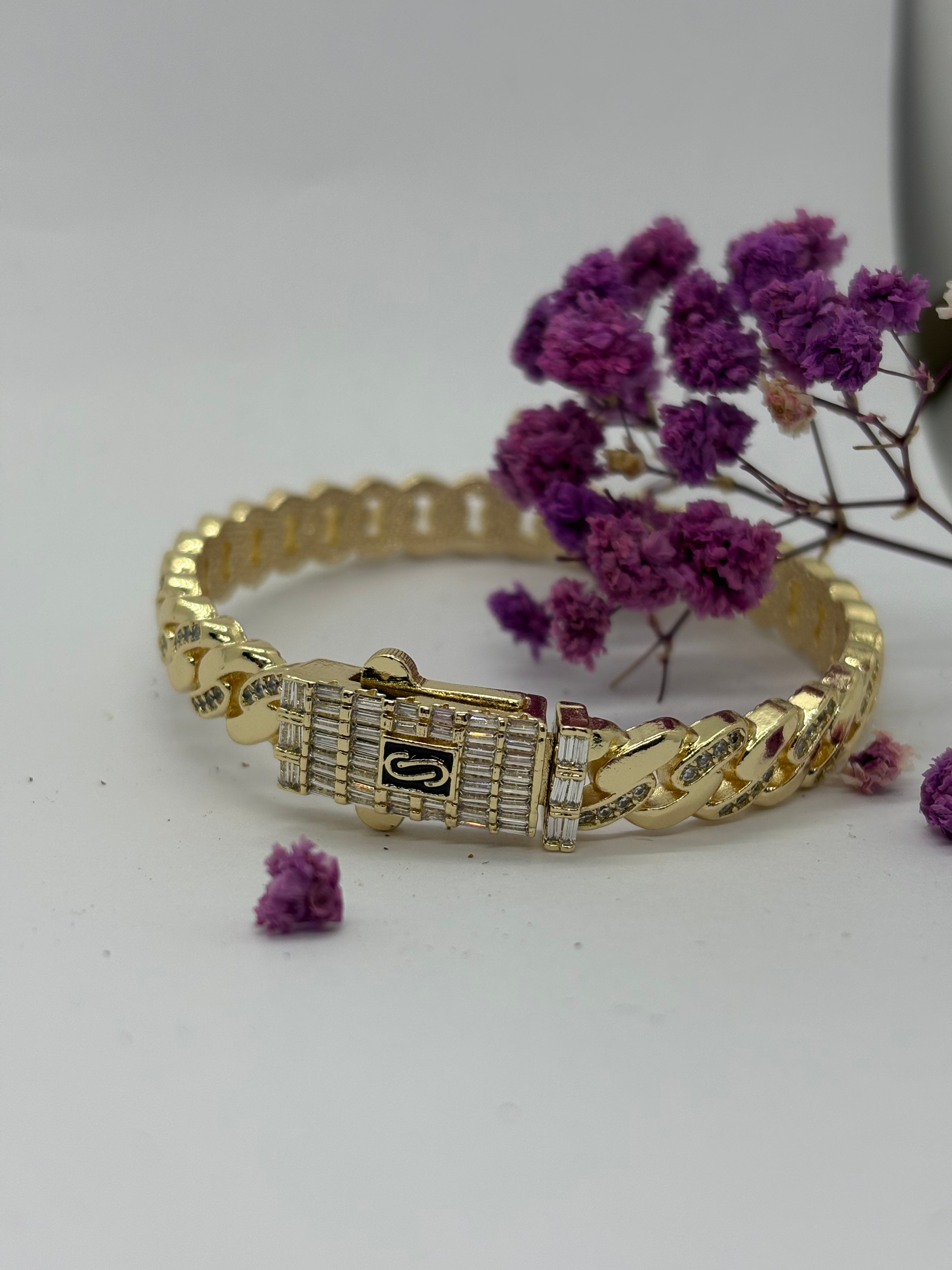 Brățară Monaco Zirconia / Gravată 