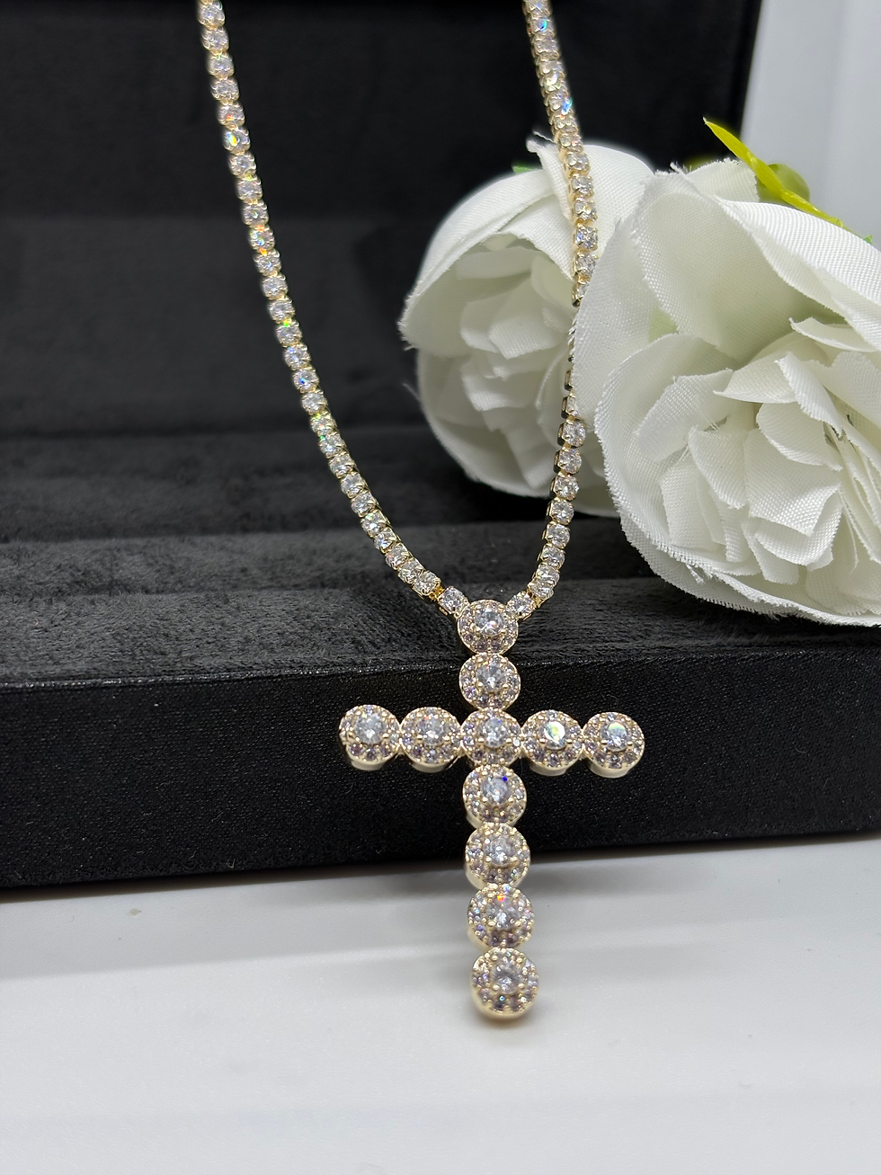 Lănțișor Tennis Gold Cross