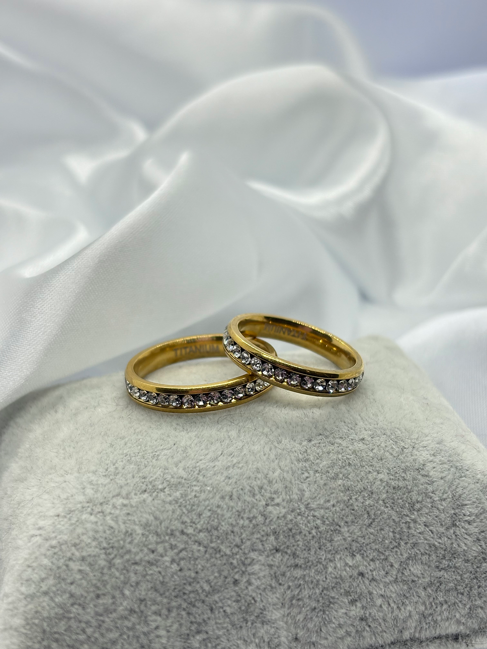 Verighetă Titanium Gold • Garanție pe viață