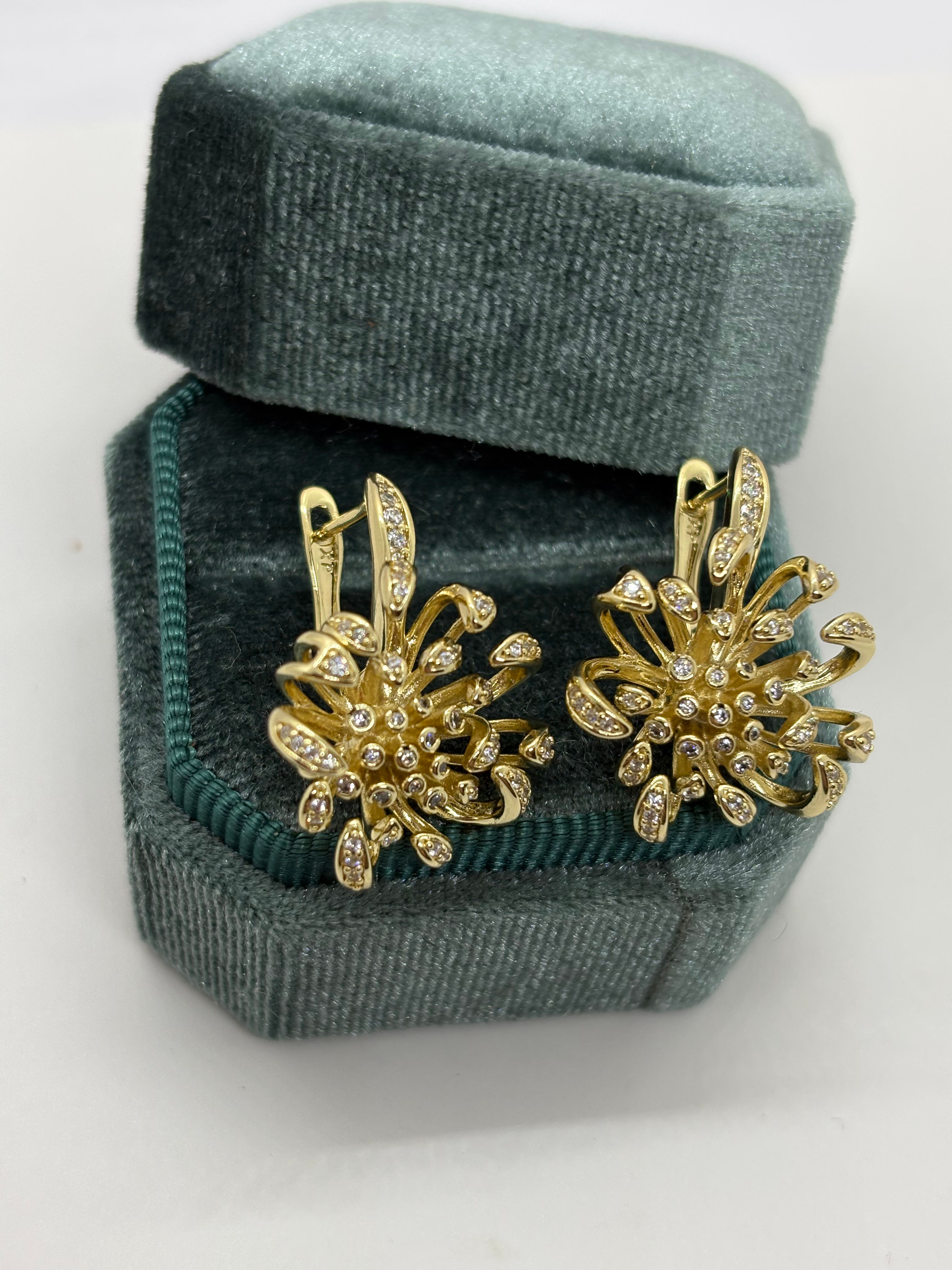 Cercei Flower Gold