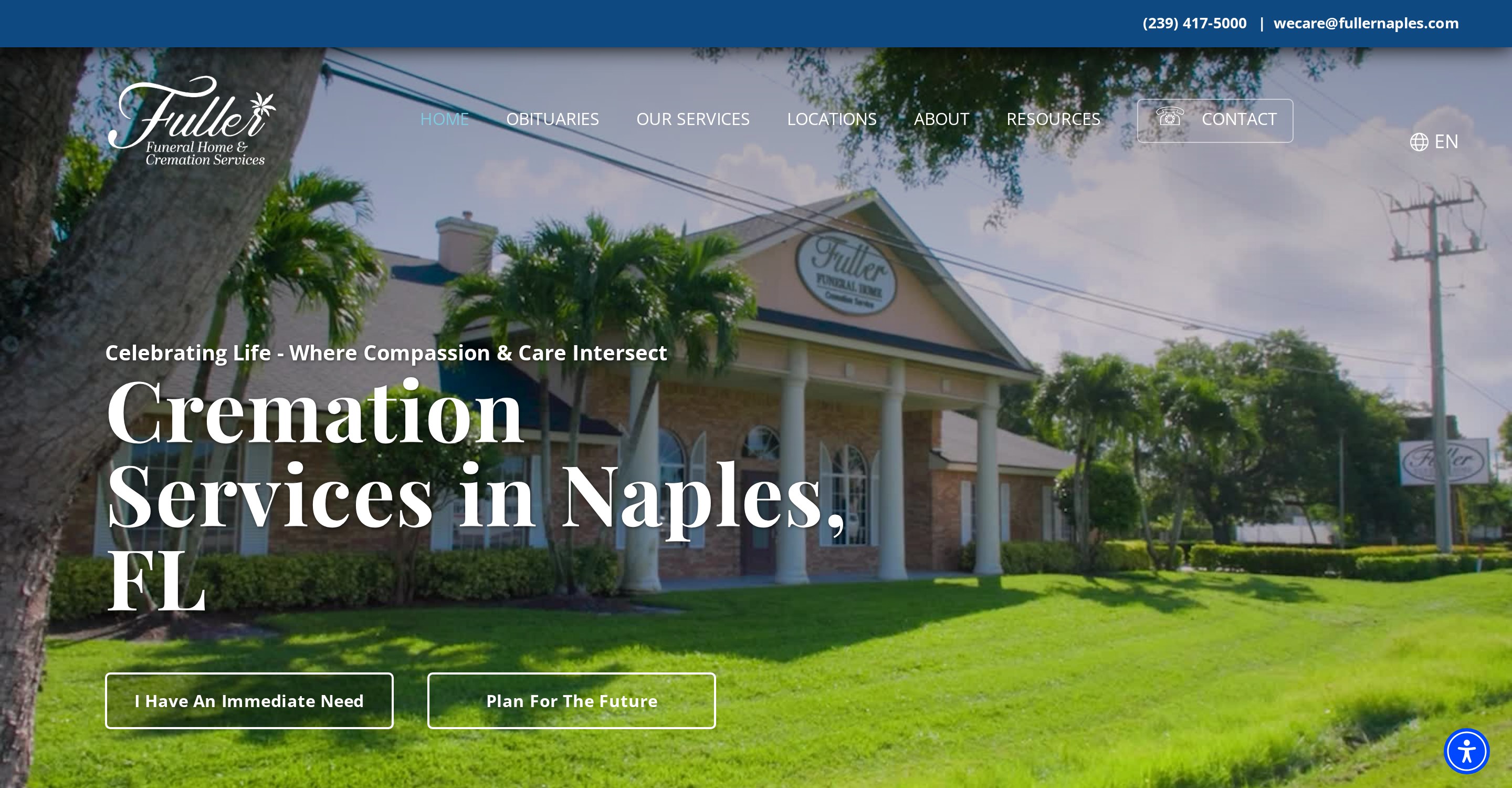 Fuller Naples website homepage