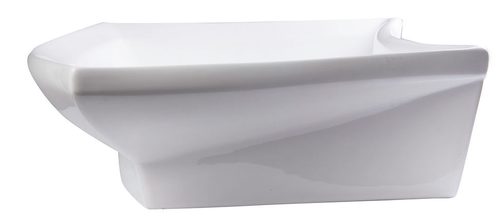 Thumbnail: 28" Rectangular Porcelain Bathroom Vessel Sink with Single Hole