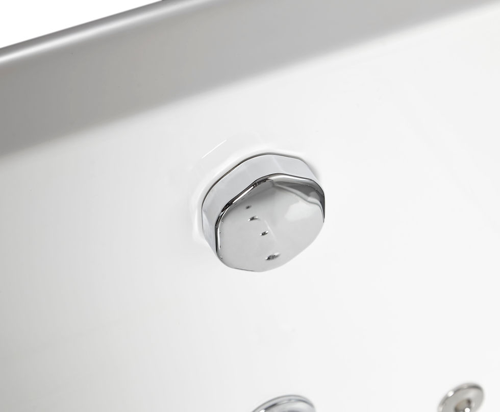 Thumbnail: 6 ft Clear Rectangular Acrylic Whirlpool Bathtub