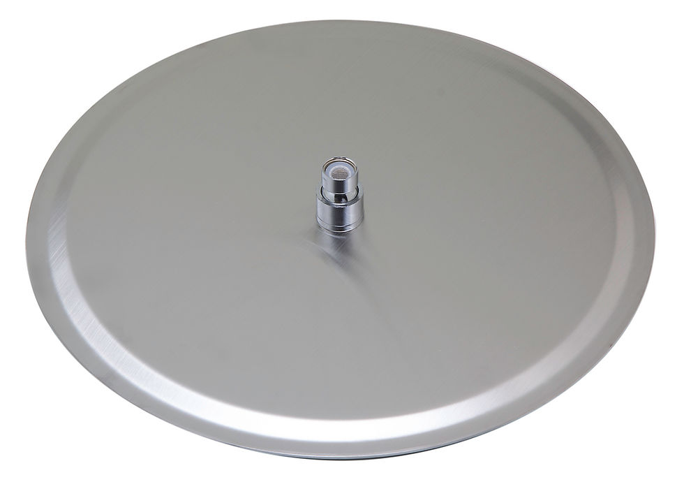 Thumbnail: Solid Brushed Stainless Steel 16" Round Ultra Thin Rain Shower Head