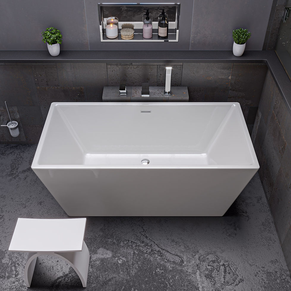 Thumbnail: Polished Chrome Deck Mounted 3 Hole Tub Filler & Shower Head