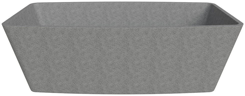 Thumbnail: 71" Solid Concrete Rectangular Freestanding Bathtub