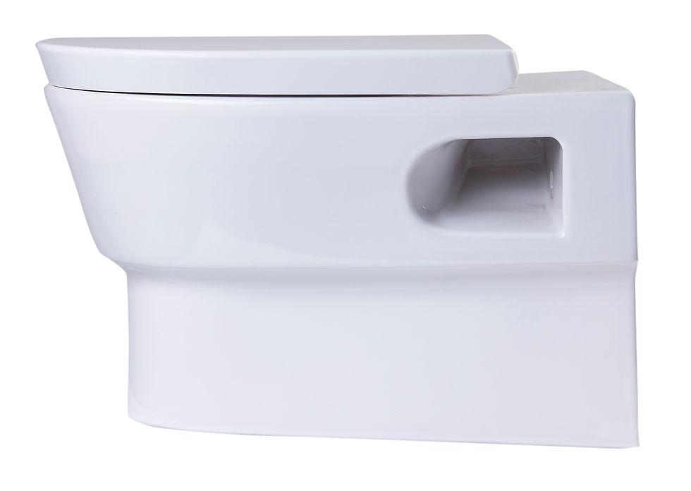 Thumbnail: EAGO WD332 Round Modern Wall Mount Dual Flush Toilet Bowl