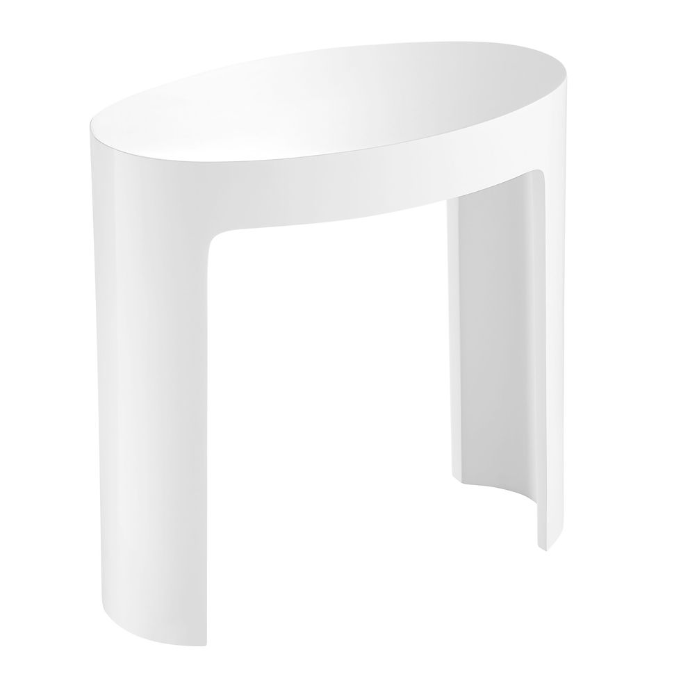 Thumbnail: White Matte Solid Surface Resin Bathroom / Shower Stool