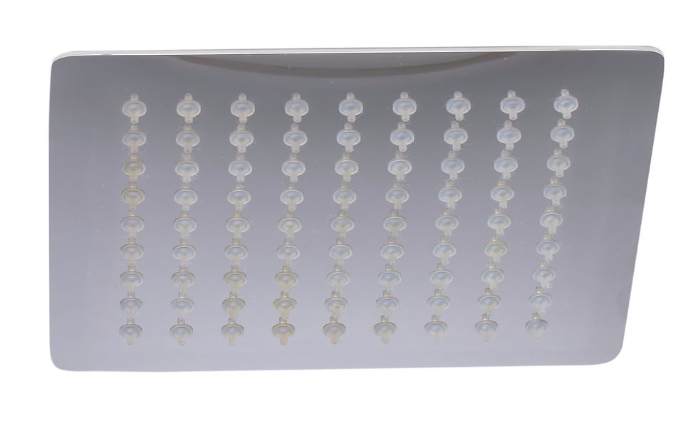 Thumbnail: Solid Polished Stainless Steel 8" Square Ultra Thin Rain Shower Head