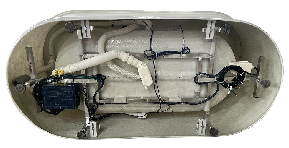 Thumbnail: 74" White Free Standing Air Bubble Bathtub